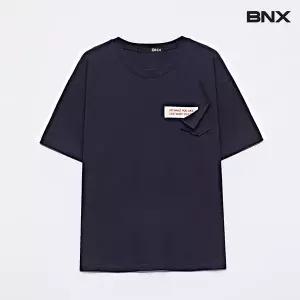 [롯데백화점]비엔엑스 라운드넥 트임 포켓 패치 반팔 티셔츠 (BW1TS031L0)