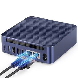 Beelink EQ14 미니 PC, 인텔 트윈 레이크 N150 최대 3 6GHz 16GB DDR4 500GB SSD, 2 5G 듀얼 LAN 미니 컴퓨터는 WiFi6, BT5 2, USB3 2, 4K 60Hz 듀얼 HDMI 디스플레이, 홈 서버/네트워크 방화벽을 지원합니다