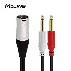 맥라인 모노 5.5(6.3) 2TS to XLR 캐논 Y 케이블 50cm MC-HA41