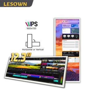 LESOWN 12.3인치 스트레치 디스플레이 길쭉한 보조 모니터 디지털 사이니지 PO 키오스크 및 정보 표시 화