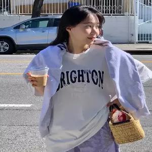 브리튼 자수 오버핏 반팔 티셔츠 (3 color)