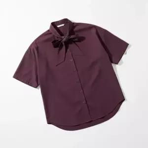 르메르 LEMAIRE 26SS SHORT SLEEVE SHIRT WITH FOULARD SH1275 LF1389 831) 폴라드 숏 슬리브 셔츠)