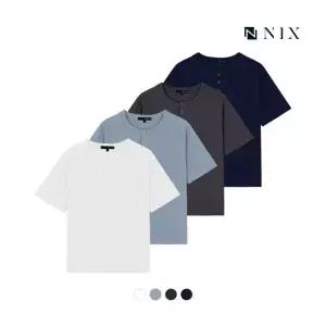 [NIX]남슬럽 라글란 5부 헨리넥 티셔츠FNQMCTY131P 3257408