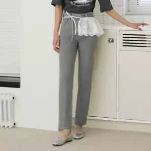 [에고이스트] [BLUE LABEL] 바텍 컬러 포인트 테이퍼드 데님팬츠 (ER2ODP04-T)