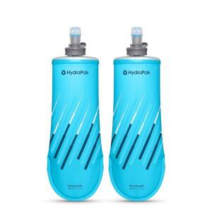 [미국배송] HYDRAPAK 포켓플라스크 500ML 2팩 - 압축성 로우 프로파일 소프트 플라스크 물병 런 벨트에 이상적인 착용감 잠금 캡이 있는 포켓 형태(500ML / 17온스)