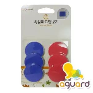 아가드 욕실미끄럼방지 원형 칼라논슬립패드 6장 (15771916A)