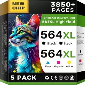 564XL 잉크 카트리지 호환 564 콤보 팩을 데스크젯 3520 3522 포토스마트 7520 6520 5520 5525 5514 7510 오피스젯 4620