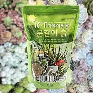 KT 다육이용 간편 분갈이흙 2.5L 원예용흙 식물용