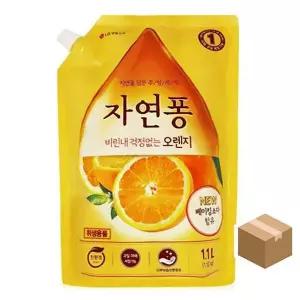 [콩심팥심]자연퐁 주방세제 리필 오렌지 1.1Lx10개