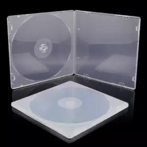 넨루니 10팩 5.2mm CD 케이스 슬림 싱글 슈퍼 클리어 PP 폴리 플라스틱 디스크 보관 지갑