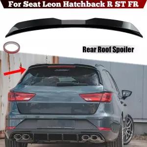 좌석 Leon Hatchback R ST FR 뒷 트렁크 리드 블랙카본 룩 루프 스포일러 윙 범용 외장 액세서리