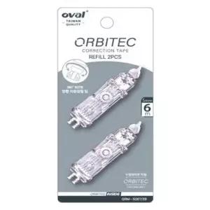 오발 수정테이프 리필 2개입 화이트 QRM-506T