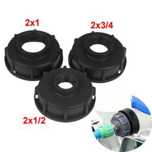 호환 내구성 있는 IBC 탱크 피팅 S60X6 굵은 나사형 캡 60mm 암나사 1/2인치, 3/4인치, 1인치 어댑터 커넥터