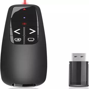 PowerPoint용 프레젠테이션 클릭커 노트북 리모컨용 USB 무선 컴퓨터/Mac/PPT/Google 슬라이드 어드밴스용