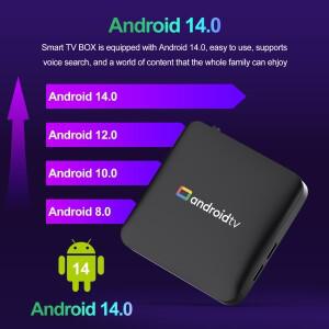 로니식 H96 MAX S905L3 셋톱 박스 2GB 16GB 8GB 안드로이드 14.0 4K BT Google 음성 원격 미디어 플레이어