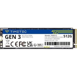 타임텍 512GB SSD NVMe PCIe Gen3x4 8Gb /S M.2 2280 3D NAND 고성능 SLC 캐시 읽기/쓰기 속도 최대 2000 /1600MB PC 노트북 및 데스크톱용 내부 솔리드 스테이트 드라이브