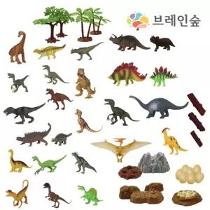 공룡피규어 50종 자연생태교육 모형장난감 가정보육 학습완구 손녀선물 교육용 고고학