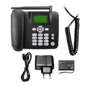 리뉴얼 고정형 무선 전화기 2G 데스크탑 GSM 850/900/1800/1900MHZ 지원 SIM 카드 안테나 라디오 알람 포함