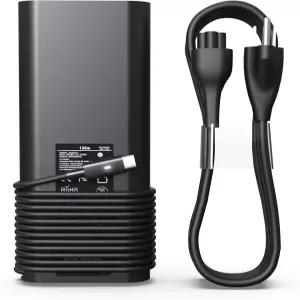 STJJNWI 130W USB 타입 C 노트북 충전기는 Dell XPS 15 9500 9510 9520 9530 17 9700 9710 9720 9730