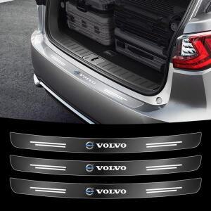 볼보 XC60 S90 S60 V60 V90 S40 EX30 C70 액세서리용 투명 자동차 리어 트렁크 범퍼 가드 스티커