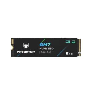 Acer호환 프레데터 GM7 2TB SSD M.2 2280 PCIe Gen 4 X NVMe 2.0 읽기 속도 최대 7400MB/S 노트북 데스크탑 및 PS5용 내장 PC 솔리드 스테이트 드라이브 - BL.9BWWR.119