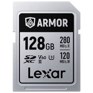 전문 사진작가 비디오그래퍼 애호가를 위한 128GB 장갑 실버 프로 SDXC 메모리 카드 UHSII C10 U3 V60 6K UHD 최대 280MB/S 읽기 스테인리스 스틸LSDAMSP128GRNNU
