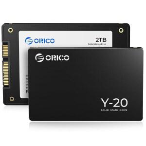 ORICO 2TB SATA SSD 2.5인치 내장 솔리드 스테이트 드라이브 읽기 속도 최대 500MB/S 데스크탑 노트북 NAS DIY 외장 드라이브용 III 6Gbps - Y20