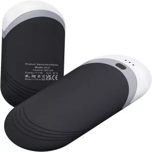카렐 열전도성 실리콘 충전식 손난로 2팩 6000mAh 양면 열 AI 전기 휴대용 포켓 장갑 착용 슬림 충격 방지