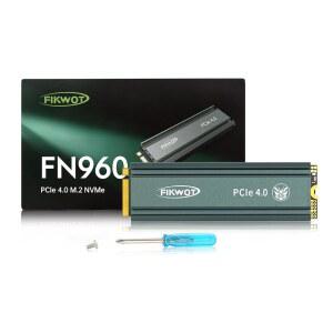 Fikwot FN960 512GB M.2 NVMe SSD PCIe Gen4 x4 2280 내장 솔리드 스테이트 드라이브 히트싱크 최대 4800MB/S 다이내믹 SLC 캐시 PS5 SSD와 호환 가능