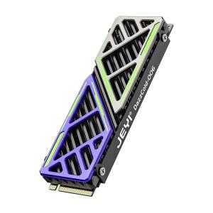 JEYI NVMe M.2 SSD 히트싱크 PS5 /mATX / MiniATX용 열 실리콘 패드가 있는 마그네슘 알루미늄 합금 고효율 삼성호환 990 EVO Plus /990 PRO /980 /970 EVO와 호환됨