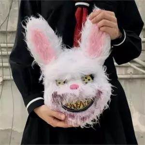 토끼 가면 무서운 호러 코스프레 할로윈 가면 파티 공포 동물 코스튬 의상 분장