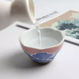 이츠 핑크 나미 술잔  사케잔 70ml