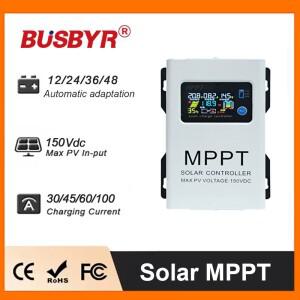 태양열 충전 컨트롤러 MPPT 12V-48V 자동 30A 45A 60A 100A 150V LCD 터치 Lifepo4 리튬 GELLead 산성 홈