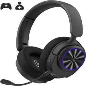 PS5 PC Mac 스위치용 INGA 무선 게이밍 헤드셋 2.4GHz/블루투스 5.2 ENC 노이즈 캔슬링 마이크 7.1