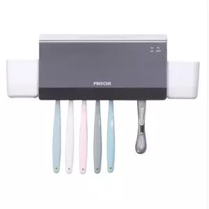 UV LED 듀얼 살균 건조 프리미엄 칫솔살균기-메탈블루-이중 살균 사무실 유치원 면도기 걸이대 욕실 선물