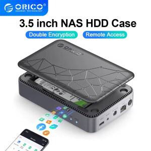 SATA 하드 드라이브 스 지 박스 외부 인클로저 HDD NAS 클라우드 케이스 네트워크 USB C 3.5 서버 디스크 하우징 인치