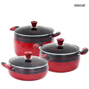 [키친아트] 신비 경질 냄비세트 3종E(양수24+전골24+곰솥28)[35922257]