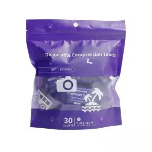 30 PCS 압축 타월 정제 2026년 일회용 페이스 업그레이드 휴대용 면화 티슈 수건 여행용 가정용 야외 캠핑