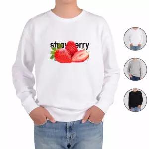 맨투맨 전색상 과일 스토로베리 딸기 ag 프린트셔츠 TvK6+7Ffy