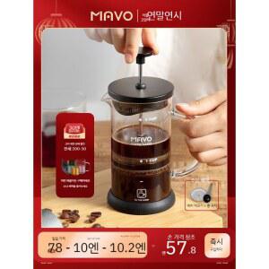 M O 프레스 포트 커피 350ml 컵 방식 스마트 포트필터 포트 여과기