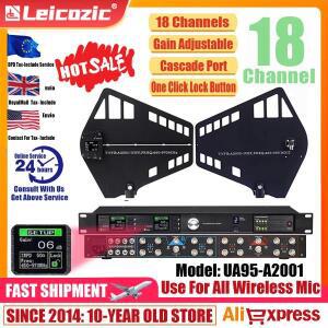 Leicozic 18 채널 RF 신호 증폭기 450-960MHZ 무선 마이크용 활성 안테나 지향성 분배기 캐스케이드