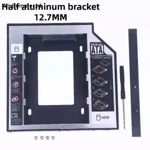 S11 1세트 플라스틱 알루미늄 범용 9.5/12.7mm SATA 3.0 2번째 HDD 캐디 2.5인치 SSD CD DVD-HDD 케이스