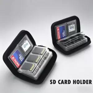 1pcs 메모리 카드 보관 가방 운반 케이스 홀더 지갑 CF/SD/마이크로 SD/SDHC/MS/DS 게임 액세서리용 22