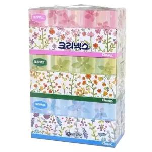 [깨끗한나라]고품질 TBZ 크리넥스 사각티슈 250콤비 250매3개 박스 6개입 곽휴지 ...