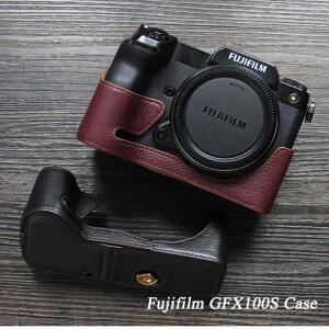가죽 후지 GFX100S 카메라 케이스 하프 커버 후지필름 XS10 가방