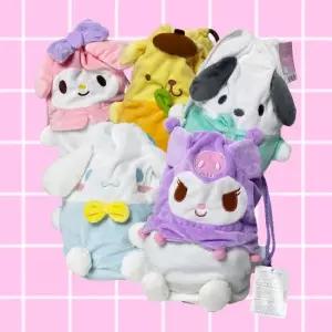 산리오 라지 복조리 스트링 대형 파우치 5Colors 산리오파우치 쿠로미파우치