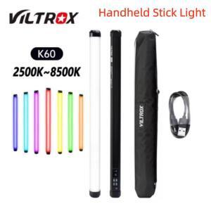 VILTROX K60 20W RGB LED 라이트 튜브 필 완드 스틱 2500K-8500K 디밍 가능 TLCI 97 CRI 95 무선 리모컨
