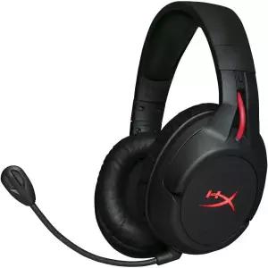 HyperX Cloud Flight 무선 게이밍 헤드셋 최대 30시간 배터리 탈착식 노이즈캔슬링 마이크 레드 LED 조명