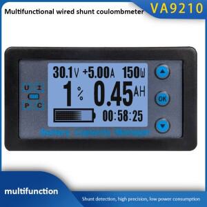 에너지 미터 다기능 쿨롱계 전류계 전압계 LCD 전력계 DC 8-120V 100/200/300/500A 션트가 있는 배터리 테