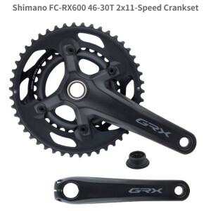 시마노 GRX FC RX600 2X11 스피드 크랭크셋, RX600 크랭크 로드 바이크 크랭크셋, 170mm, 46-30T, 2*11 스